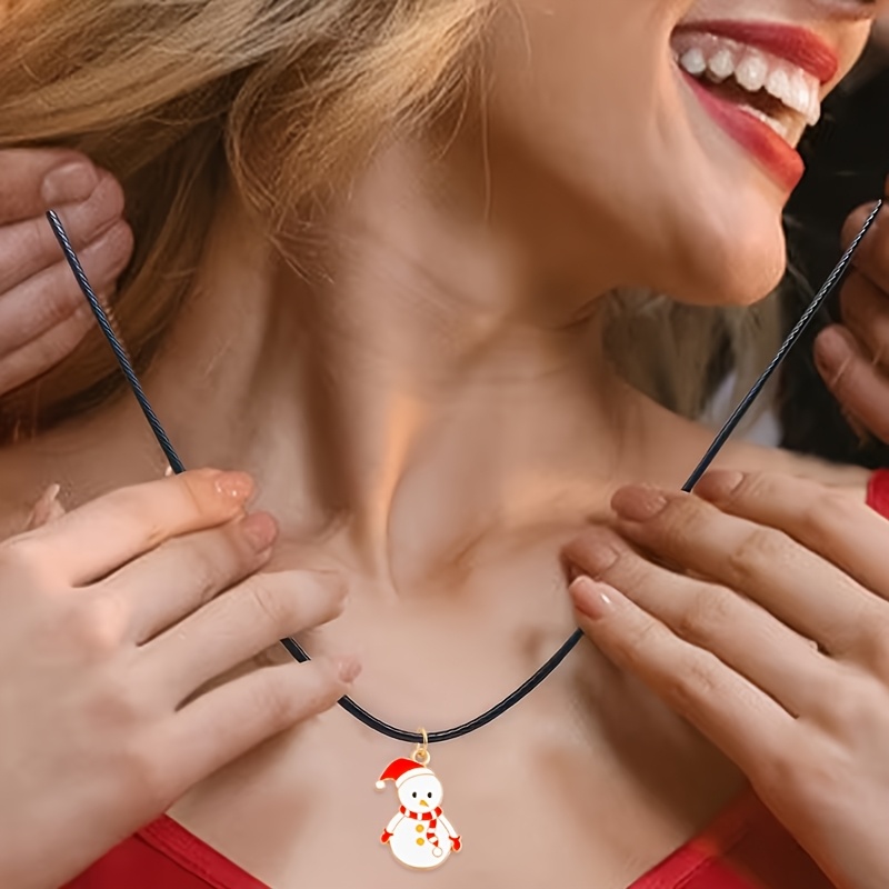 20pcs Alloy Enamel Pendant Necklace Set, Adjustable Chains